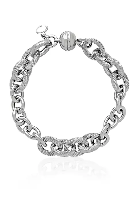 Coupon โ Sterling Silver Rope Oval Link Bracelet by Belk & Co. ๐ 2 Coupon โ Sterling Silver Rope Oval Link Bracelet by Belk & Co. ๐ - Image 2
