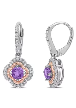Best deal ๐ 1.44 ct. t.g.w. Amethyst and White Topaz Quatrefoil Rope Design Earrings in 2-Tone Plated Sterling Silver by Belk & Co. ๐ฅ 9 Best deal ๐ 1.44 ct. t.g.w. Amethyst and White Topaz Quatrefoil Rope Design Earrings in 2-Tone Plated Sterling Silver by Belk & Co. ๐ฅ -DealsBelk & Co. Store Belk 14253