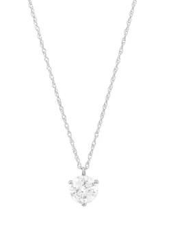 Best reviews of ⭐ 1 ct. t.w. Diamond Necklace in 14K White Gold with 18" Rope Chain by Belk & Co. 🔔 -DealsBelk & Co. Store Belk 14266