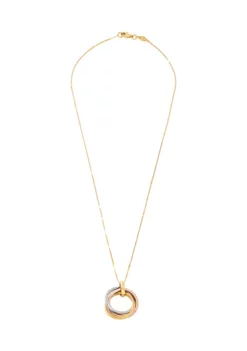 Flash Sale 😉 Open Cricles Necklace in 14K Yellow and White and Rose Gold with 17.5 Inch Box Chain by Belk & Co. 🎁 -DealsBelk & Co. Store Belk 14273