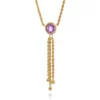 Top 10 🌟 Amethyst with Tassels Necklace in 10K Yellow Gold by Belk & Co. 😍
