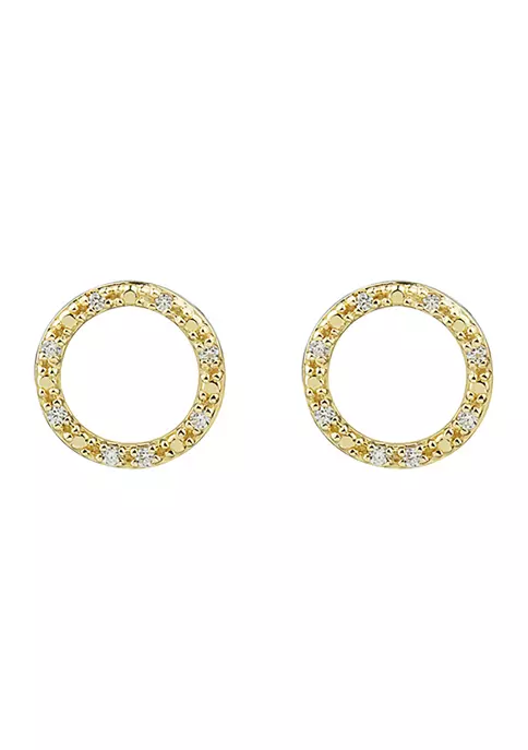Coupon ๐ 1/10 ct. t.w. Diamond Earrings in 10K Yellow Gold by Belk & Co. ๐ 2 Coupon ๐ 1/10 ct. t.w. Diamond Earrings in 10K Yellow Gold by Belk & Co. ๐ - Image 2