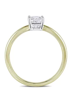 Wholesale 🌟 1 CT TW Cushion Cut Diamond Solitaire Engagement Ring in 14k Yellow Gold by Belk & Co. 🌟 -DealsBelk & Co. Store Belk 14323