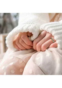 Wholesale 😀 Lab Created Created Emerald Eternity Ring in Yellow Gold Plated Sterling Silver by Belk & Co. 👍 -DealsBelk & Co. Store Belk 14378