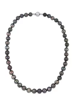 Brand new ⭐ 18" 8-10MM Black Tahitian Cultured Pearl Necklace W/ Silver 9MM Ball Clasp (B Quality) by Belk & Co. 🤩 10 Brand new ⭐ 18" 8-10MM Black Tahitian Cultured Pearl Necklace W/ Silver 9MM Ball Clasp (B Quality) by Belk & Co. 🤩 -DealsBelk & Co. Store Belk 14395