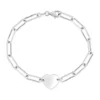 Top 10 🛒 Sterling Silver Heart Paperclip Bracelet by Belk & Co. ✨