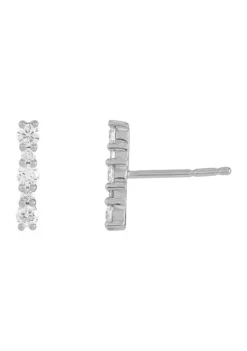 New ✨ 1/4 ct. t.w. Lab Created Diamond Earrings in 10K White Gold by Belk & Co. 🔥 -DealsBelk & Co. Store Belk 14423
