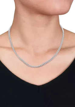 New 😀 Sterling Silver 4.4mm Curb Link Chain Necklace by Belk & Co. 🎁 -DealsBelk & Co. Store Belk 14429