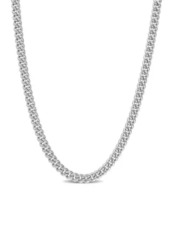New 😀 Sterling Silver 4.4mm Curb Link Chain Necklace by Belk & Co. 🎁 -DealsBelk & Co. Store Belk 14431