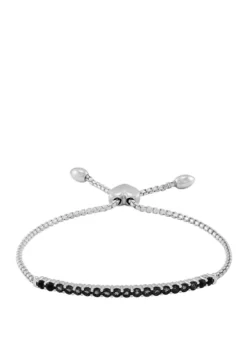 Brand new 🎉 1.14 ct. t.w. Onyx Bracelet in Sterling SIlver by Belk & Co. 🧨 -DealsBelk & Co. Store Belk 14434