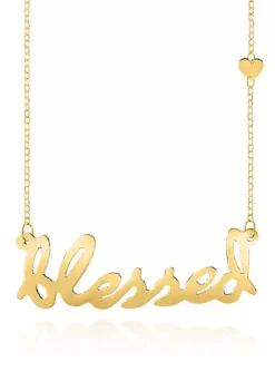 Top 10 💯 10k Yellow Gold Blessed Necklace by Belk & Co. 👏