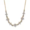 Buy ✨ 1/2 ct. t.w. Diamond Flower Necklace in 10K Yellow Gold by Belk & Co. 💯