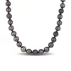 Discount 🤩 8-10MM Black Tahitian Cultured Pearl Graduated Necklace in Sterling Silver, 18 in by Belk & Co. 🥰