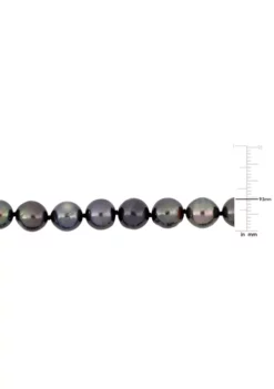 Discount 🤩 8-10MM Black Tahitian Cultured Pearl Graduated Necklace in Sterling Silver, 18 in by Belk & Co. 🥰 8 Discount 🤩 8-10MM Black Tahitian Cultured Pearl Graduated Necklace in Sterling Silver, 18 in by Belk & Co. 🥰 -DealsBelk & Co. Store Belk 14483