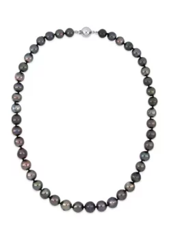 Discount 🤩 8-10MM Black Tahitian Cultured Pearl Graduated Necklace in Sterling Silver, 18 in by Belk & Co. 🥰 10 Discount 🤩 8-10MM Black Tahitian Cultured Pearl Graduated Necklace in Sterling Silver, 18 in by Belk & Co. 🥰 -DealsBelk & Co. Store Belk 14485