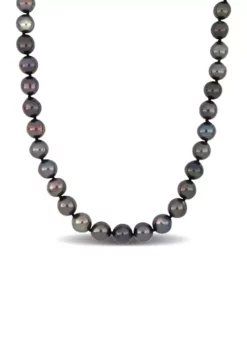 Discount 🤩 8-10MM Black Tahitian Cultured Pearl Graduated Necklace in Sterling Silver, 18 in by Belk & Co. 🥰 11 Discount 🤩 8-10MM Black Tahitian Cultured Pearl Graduated Necklace in Sterling Silver, 18 in by Belk & Co. 🥰 -DealsBelk & Co. Store Belk 14486