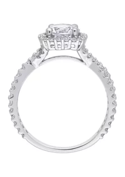 Wholesale ✔️ 10k White Gold Blue Topaz and Diamond Ring by Belk & Co. 🧨 -DealsBelk & Co. Store Belk 145