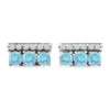 New 🔥 3/4 ct. t.w. Blue and White Topaz Bar Earrings, Sterling Silver by Belk & Co. 🔔