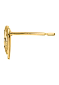 Promo 👍 14K Yellow Gold Heart Post Earrings by Belk & Co. ⭐ -DealsBelk & Co. Store Belk 14519