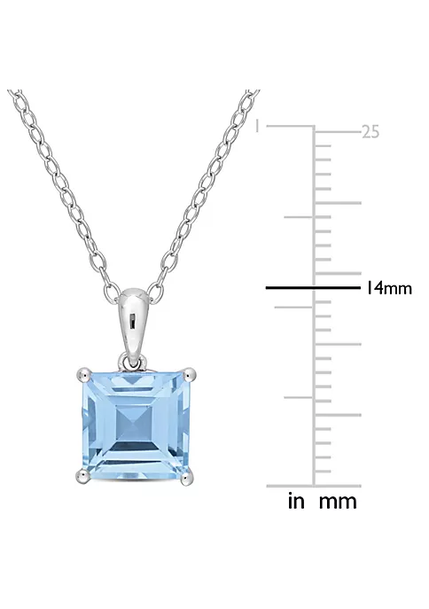 Coupon โจ 3 ct. t.g.w. Sky Blue Topaz Solitaire Pendant with Chain in Sterling Silver by Belk & Co. ๐ 3 Coupon โจ 3 ct. t.g.w. Sky Blue Topaz Solitaire Pendant with Chain in Sterling Silver by Belk & Co. ๐ - Image 3