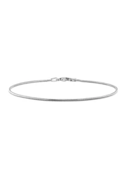 Cheapest ๐งจ Sterling Silver 1.2mm Snake Chain Anklet, 9" by Belk & Co. ๐