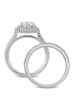 Cheapest 🎉 Lab Created 1 CT DEW Created Moissanite and 1/2 CT TW Diamond Bridal Set in 14k White Gold by Belk & Co. 🤩 8 Cheapest 🎉 Lab Created 1 CT DEW Created Moissanite and 1/2 CT TW Diamond Bridal Set in 14k White Gold by Belk & Co. 🤩 -DealsBelk & Co. Store Belk 14655