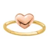 Cheapest 😉 14K Two Tone Polished Heart Ring by Belk & Co. 🛒