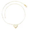 Best Sale 👍 Heart Necklace in 10K Yellow Gold by Belk & Co. 😉