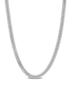 Flash Sale 🎉 Sterling Silver Fancy Curb Link Chain Necklace by Belk & Co. 👏