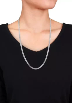 Flash Sale 🎉 Sterling Silver Fancy Curb Link Chain Necklace by Belk & Co. 👏 -DealsBelk & Co. Store Belk 14688