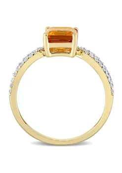 Best deal ๐ Octagon Madeira Citrine and 1/5 CT TW Diamond Ring in 14k Yellow Gold by Belk & Co. ๐ 8 Best deal ๐ Octagon Madeira Citrine and 1/5 CT TW Diamond Ring in 14k Yellow Gold by Belk & Co. ๐ -DealsBelk & Co. Store Belk 14699