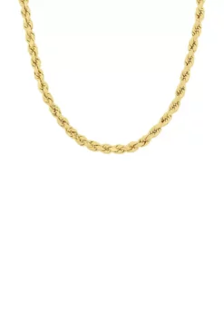 Hot Sale ❤️ 18 Inch Rope Chain Necklace in 10K Yellow Gold by Belk & Co. 😀 -DealsBelk & Co. Store Belk 14708