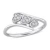 Deals 🎁 1/10 CT TW Diamond Triple Heart Bypass Promise Ring in Sterling Silver by Belk & Co. 🔔
