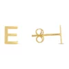 Best deal 👏 14KY Yellow Gold Initial-E Post Earring by Belk & Co. 🔥