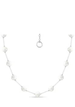 Buy ๐ Fresh Water Pearl Station Necklace in Sterling Silver by Belk & Co. ๐