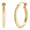 Best deal 🥰 2 x 50 Millimeter Tube Hoop Earrings in 10K Yellow Gold by Belk & Co. 💯