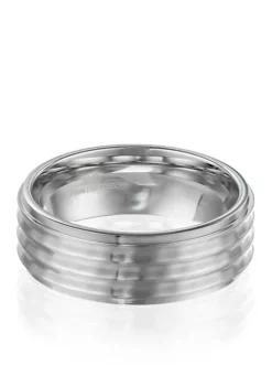 Flash Sale 👏 Men's 🔨 Hammer Finish Stainless Steel Ring by Belk & Co. 💯 -DealsBelk & Co. Store Belk 14753