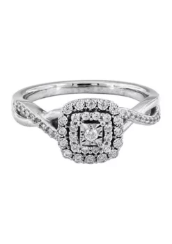 Cheapest ✔️ 1/4 ct. t.w. Diamond Ring in 10K White Gold by Belk & Co. 🔥