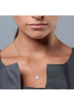 Best Sale ✨ 1.5 ct. t.g.w. Aquamarine Solitaire Pendant with Chain in Sterling Silver by Belk & Co. ⌛ -DealsBelk & Co. Store Belk 14785