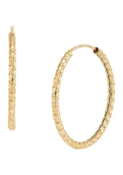 Outlet 👍 Endless Hoop in 10K Yellow Gold by Belk & Co. ✨ -DealsBelk & Co. Store Belk 14814