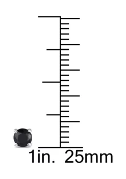 Flash Sale ⌛ 1/2 ct. t.w. Black Diamond Solitaire Stud Earrings in 14K White Gold by Belk & Co. 😉 -DealsBelk & Co. Store Belk 14827