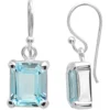 Cheapest 🔥 5 ct. t.w. Sky Blue Topaz Earrings in Sterling Silver by Belk & Co. 👍