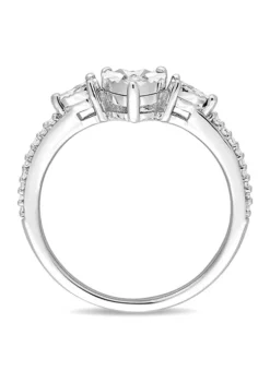 Hot Sale 😀 1/7 CT TW Diamond Heart Ring in Sterling Silver by Belk & Co. 😉 -DealsBelk & Co. Store Belk 14831