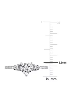 Hot Sale 😀 1/7 CT TW Diamond Heart Ring in Sterling Silver by Belk & Co. 😉 -DealsBelk & Co. Store Belk 14832