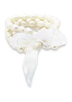 Cheap 😍 Fresh Water Pearl 3 Strand Stretch Bracelet by Belk & Co. 🤩