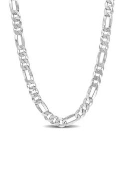 Cheapest 👏 Sterling Silver 8.9mm Flat Figaro Chain Necklace by Belk & Co. ✨ -DealsBelk & Co. Store Belk 14856