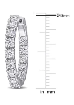 Flash Sale ๐ 3 ct. t.w. Created Moissanite Hoop Earrings in Sterling Silver by Belk & Co. ๐ฅ 6 Flash Sale ๐ 3 ct. t.w. Created Moissanite Hoop Earrings in Sterling Silver by Belk & Co. ๐ฅ -DealsBelk & Co. Store Belk 14896