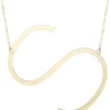 Discount ⭐ 14 Karat Yellow Gold Initial-S Necklace by Belk & Co. 😍