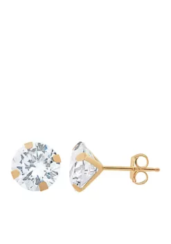 Budget 🔔 Created White Sapphire Circle Earrings in 10k Yellow Gold by Belk & Co. 🌟 -DealsBelk & Co. Store Belk 1495
