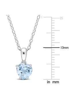 Best deal 🧨 1 ct. t.g.w. Sky Blue Topaz Solitaire Pendant with Chain in Sterling Silver by Belk & Co. 🥰 -DealsBelk & Co. Store Belk 14975